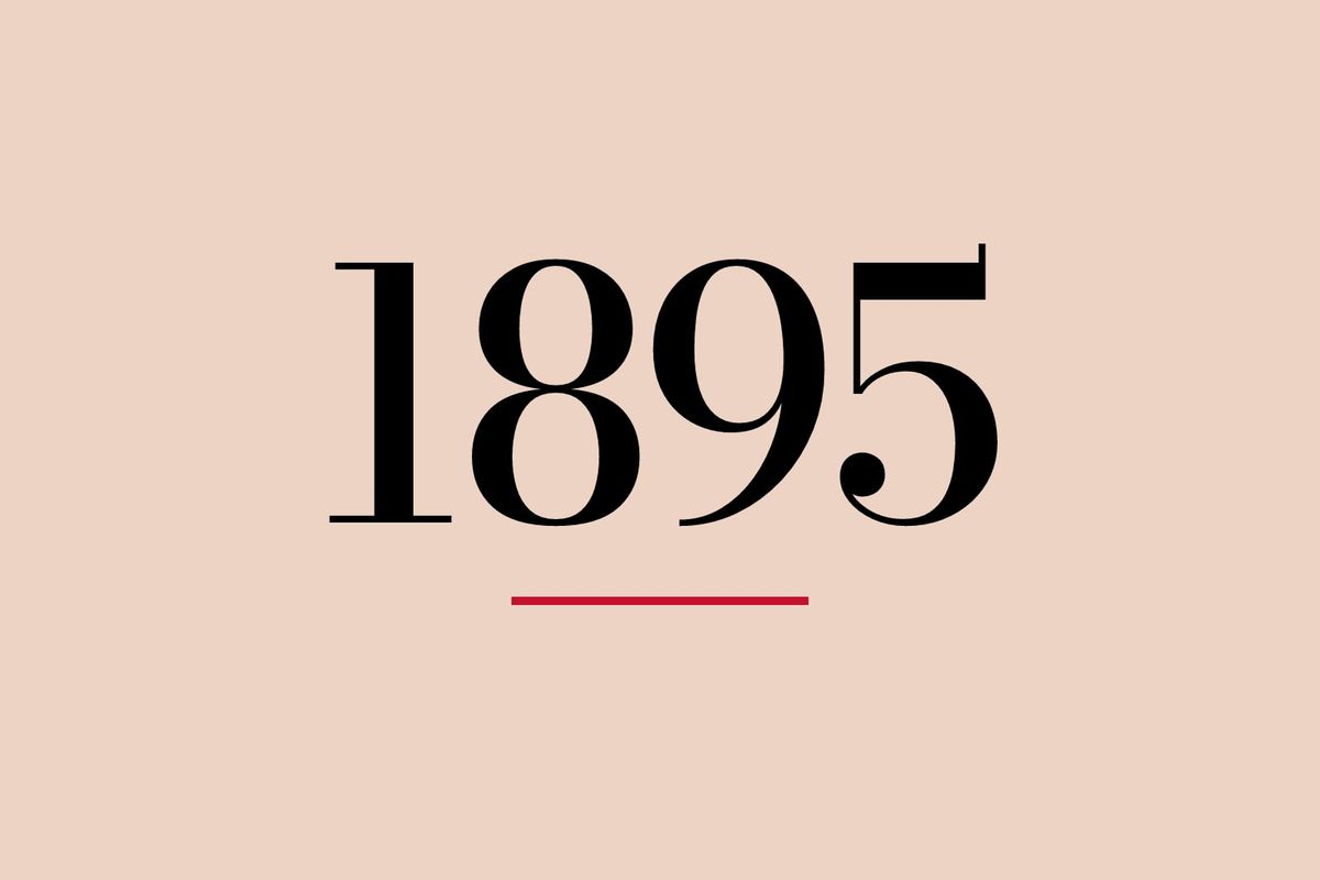 The number 1895, the year Falke was founded