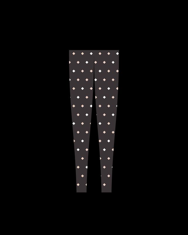 Illustration: sheer black tights decorated with small crystals